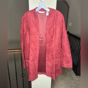 Draper’s and Damon’s Rust Open Front Cardigan Size PXL Buttery Soft Material